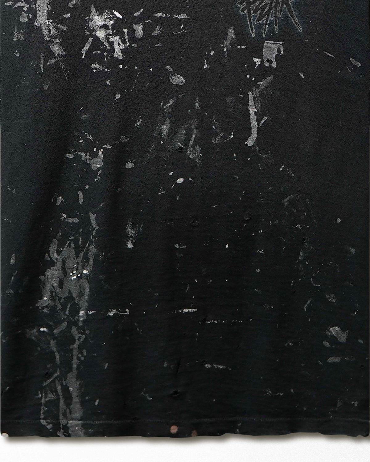Vintage All Sport "Know Fear" Black Stained Distressed T-Shirt - product view 3