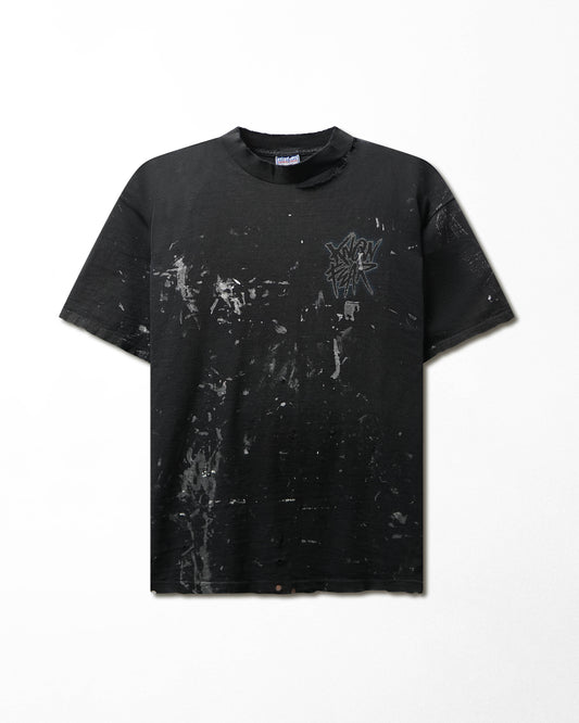 Vintage All Sport "Know Fear" Black Stained Distressed T-Shirt - product view 1