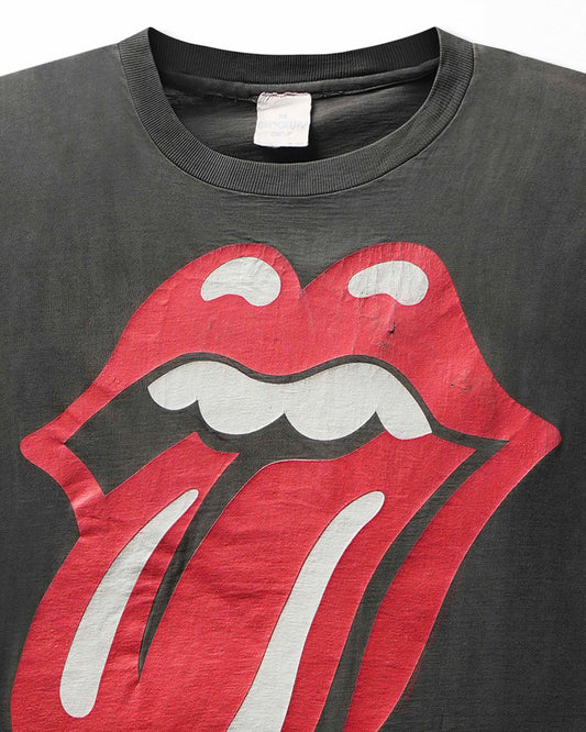 Vintage Brockum "Rolling Stones Urban Jungle Europe 1990" Black Faded T-Shirt - product view 2