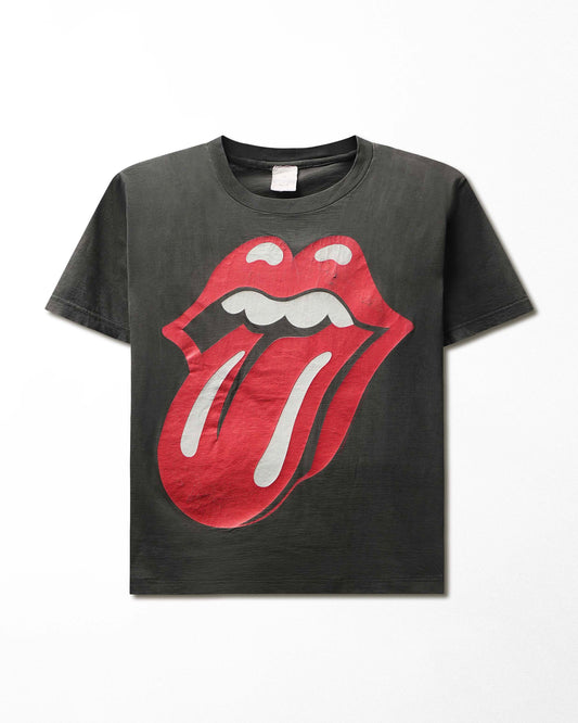 Vintage Brockum "Rolling Stones Urban Jungle Europe 1990" Black Faded T-Shirt - product view 1