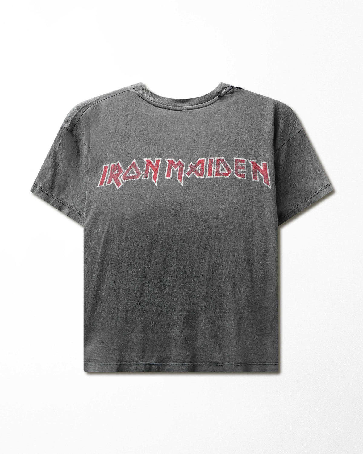 Vintage Iron Maiden "Motorcycle Eddie" Grey Faded T-Shirt - product view 3