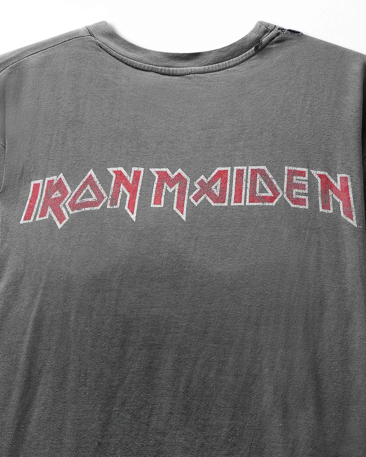 Vintage Iron Maiden "Motorcycle Eddie" Grey Faded T-Shirt - product view 4