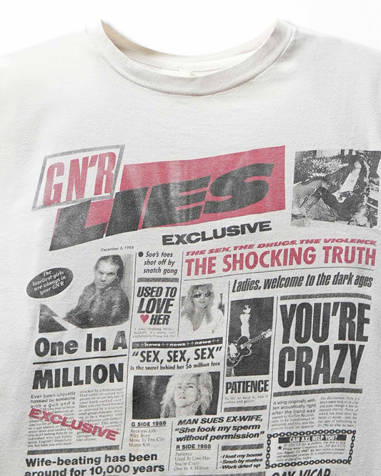 Vintage "Guns N' Roses GN'R Lies" White T-Shirt - product view 2