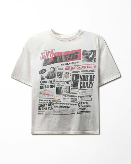 Vintage "Guns N' Roses GN'R Lies" White T-Shirt - product view 1