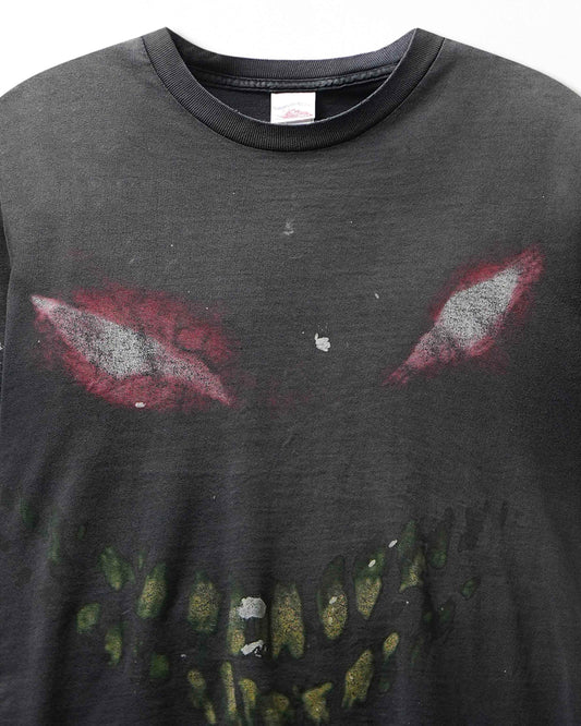 Vintage Tennessee River "Disturbed" Black Faded Stained T-Shirt - product view 2