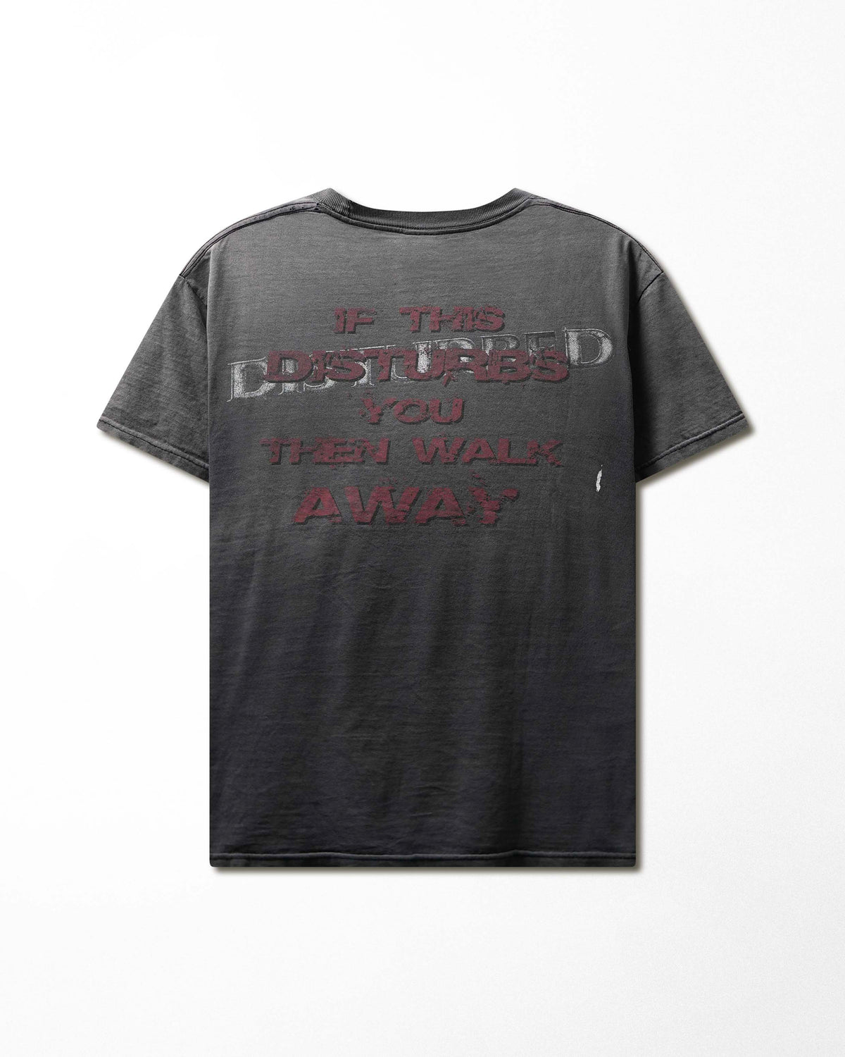 Vintage Tennessee River "Disturbed" Black Faded Stained T-Shirt - product view 3