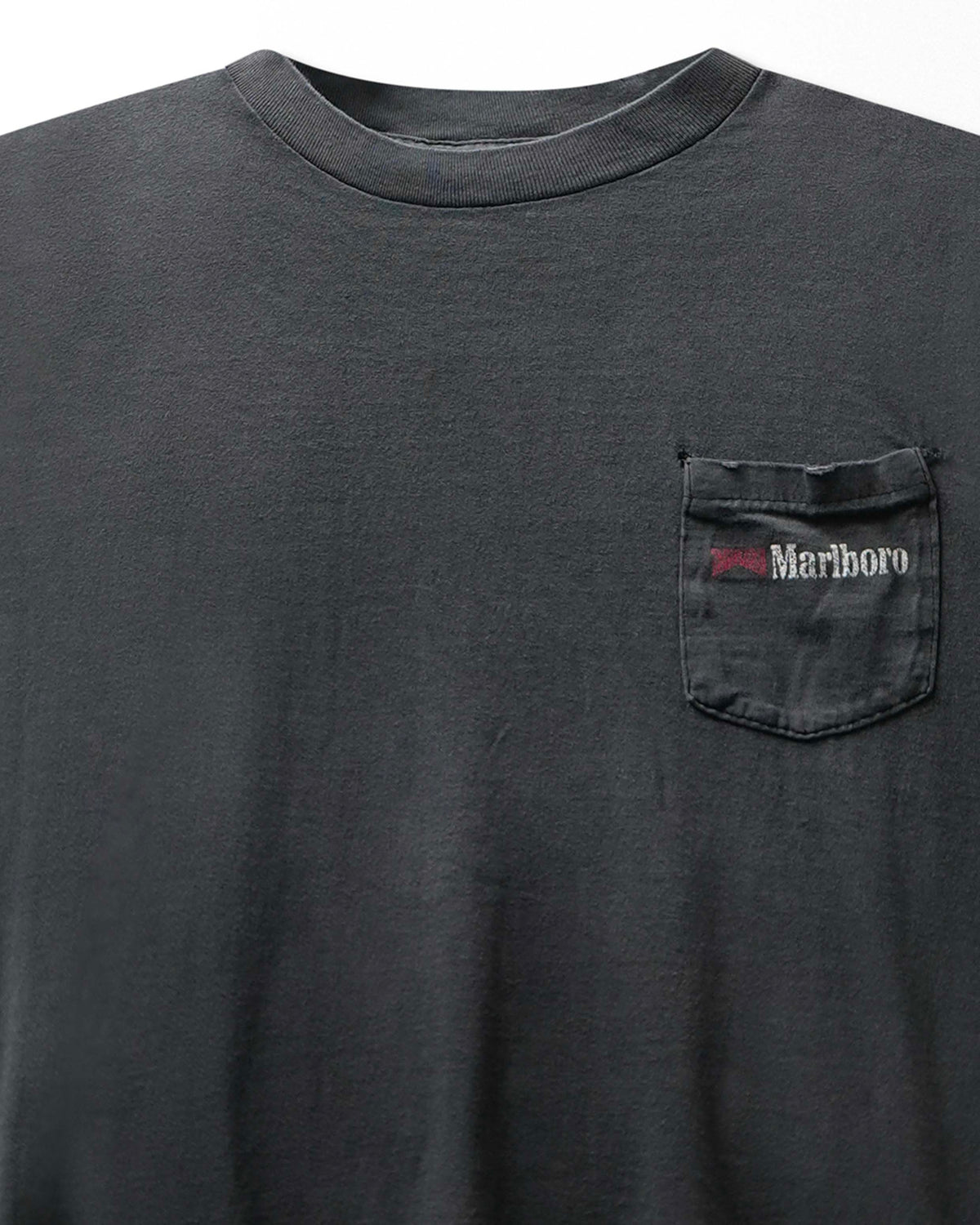 Vintage "Marlboro Cowboy" Black Distressed Pocket T-Shirt - product view 2