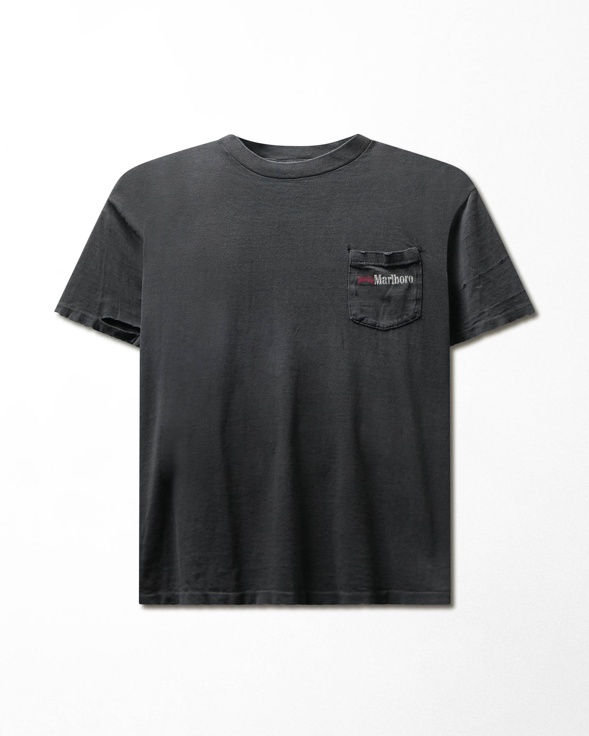 Vintage "Marlboro Cowboy" Black Distressed Pocket T-Shirt - product view 1