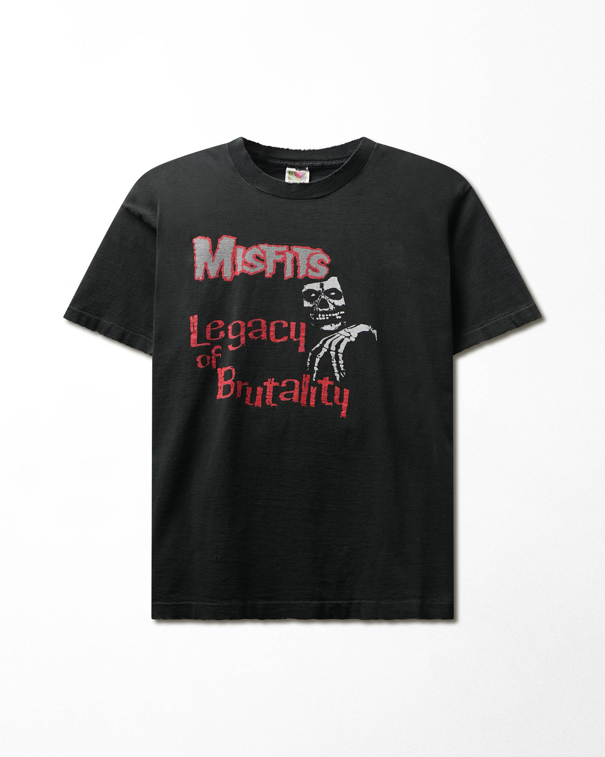 Vintage Fruit of the Loom "Misfits Legacy of Brutality" Black Distressed T-Shirt - product view 1