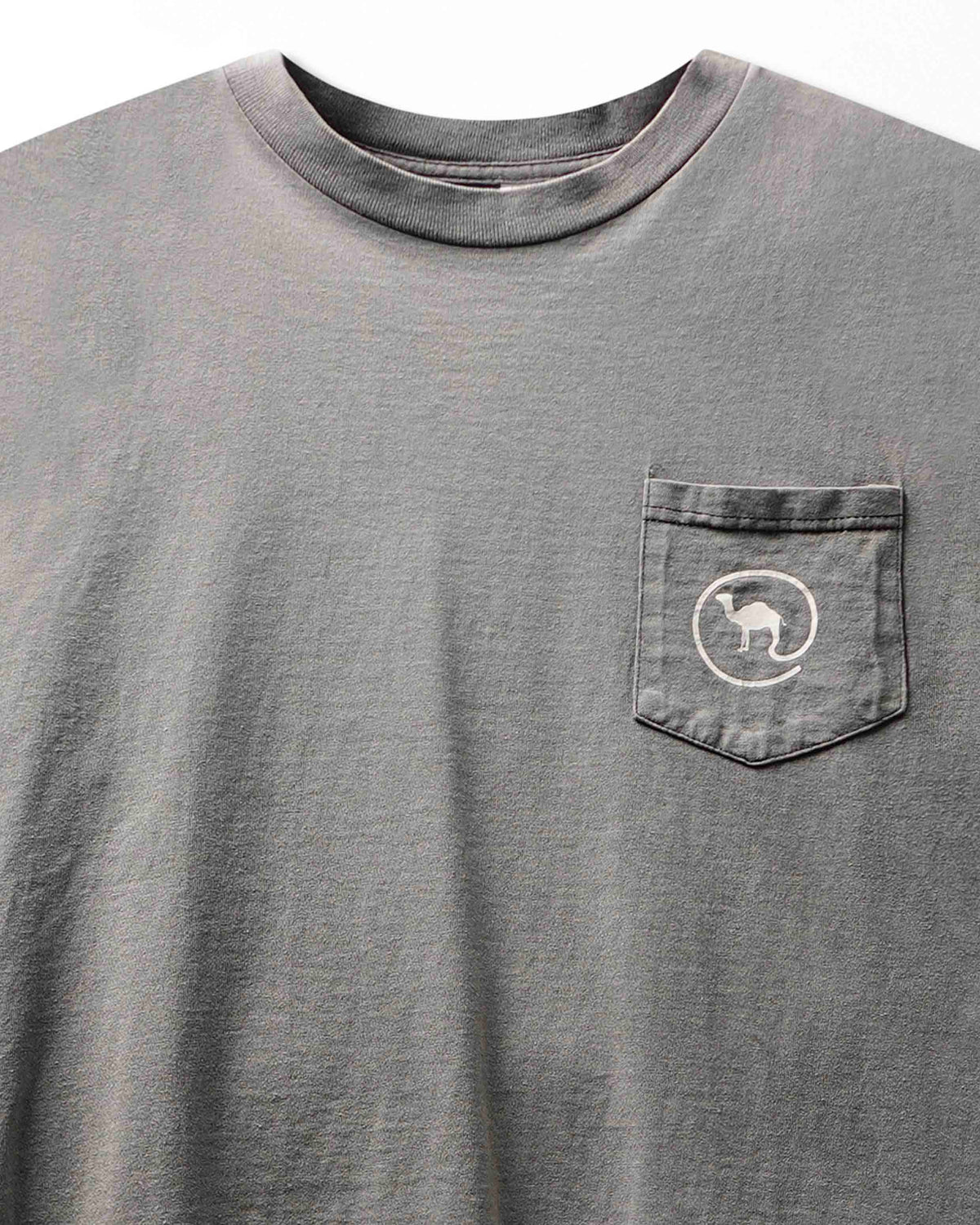 Vintage Camel Grey Faded Pocket T-Shirt - product view 2