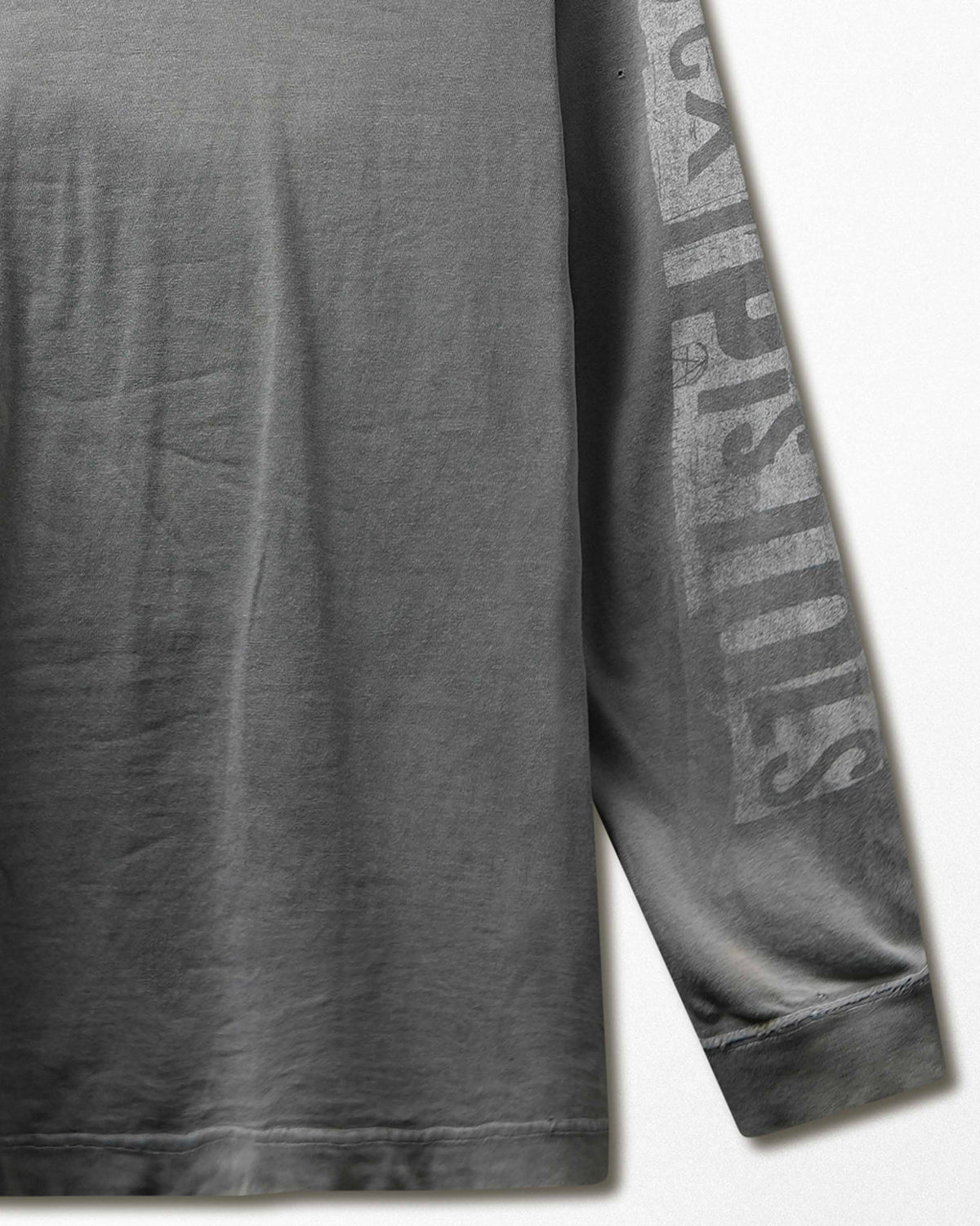 Vintage Badbros "Sex Pistols Never Mind the Bollocks" Grey Faded Distressed Long Sleeve T-Shirt - product view 6
