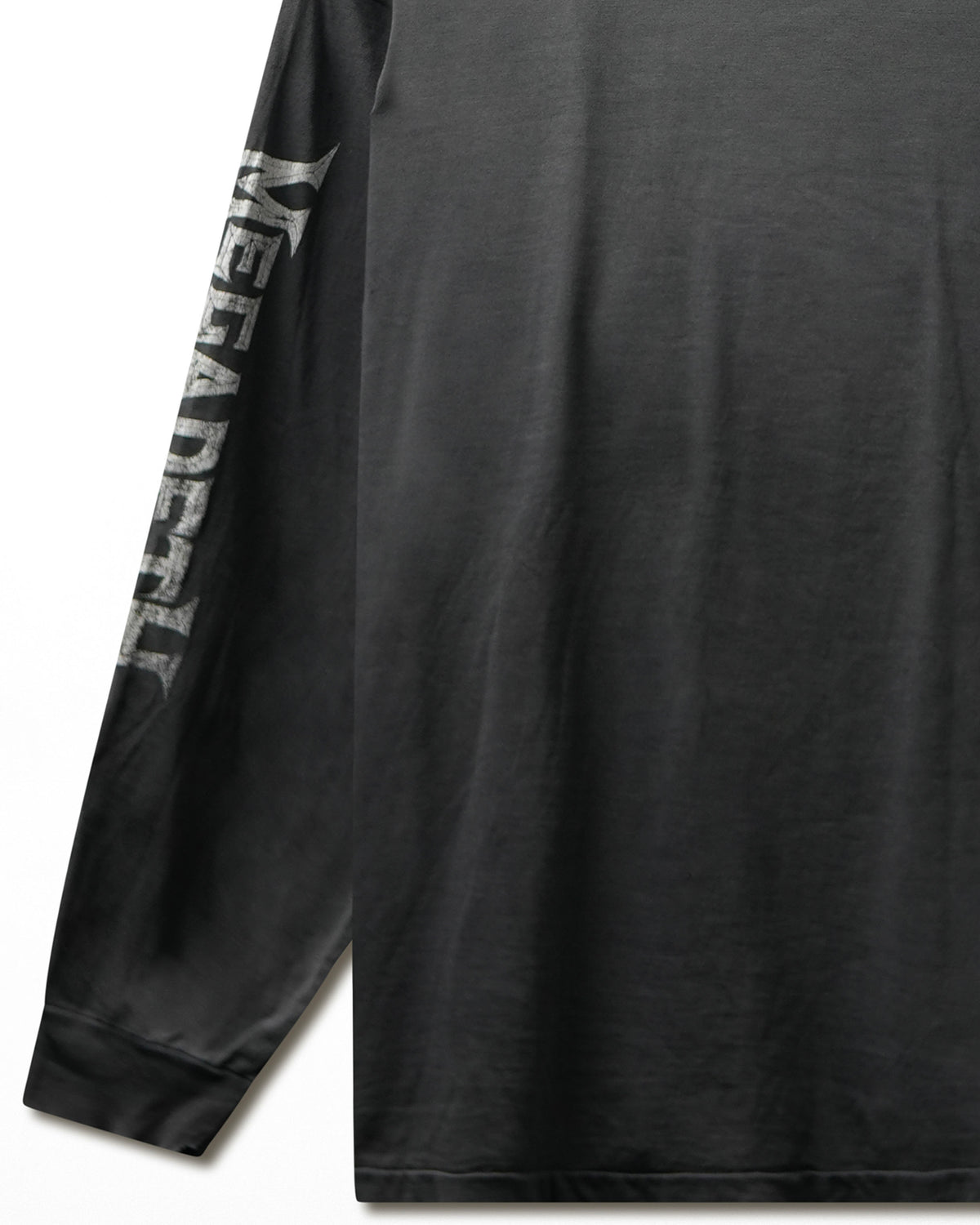 Vintage "Megadeth Countdown to Extinction" Black Faded Distressed Long Sleeve T-Shirt - product view 5