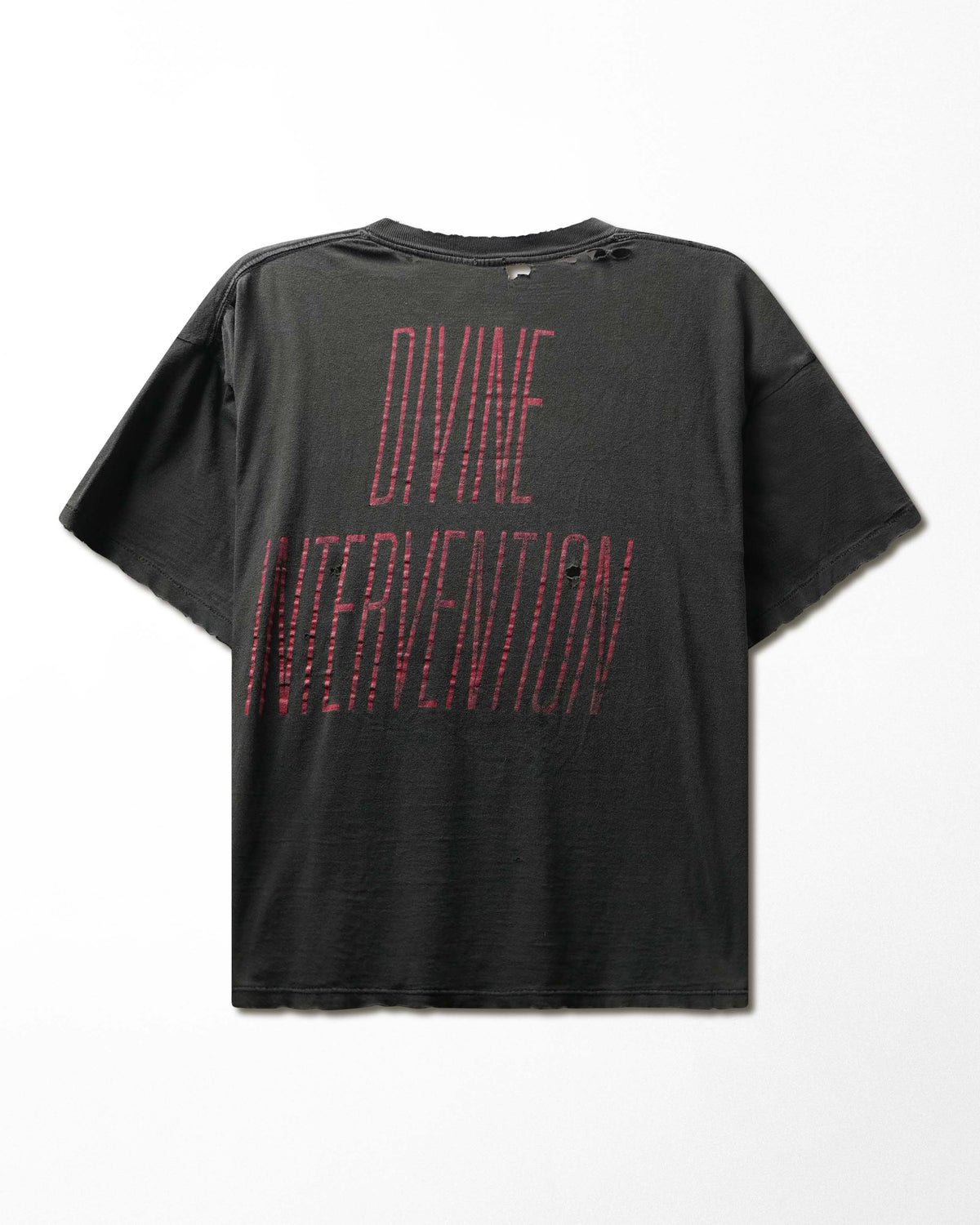 Vintage Brockum "Slayer Divine Intervention" Black Faded Distressed T-Shirt - product view 3