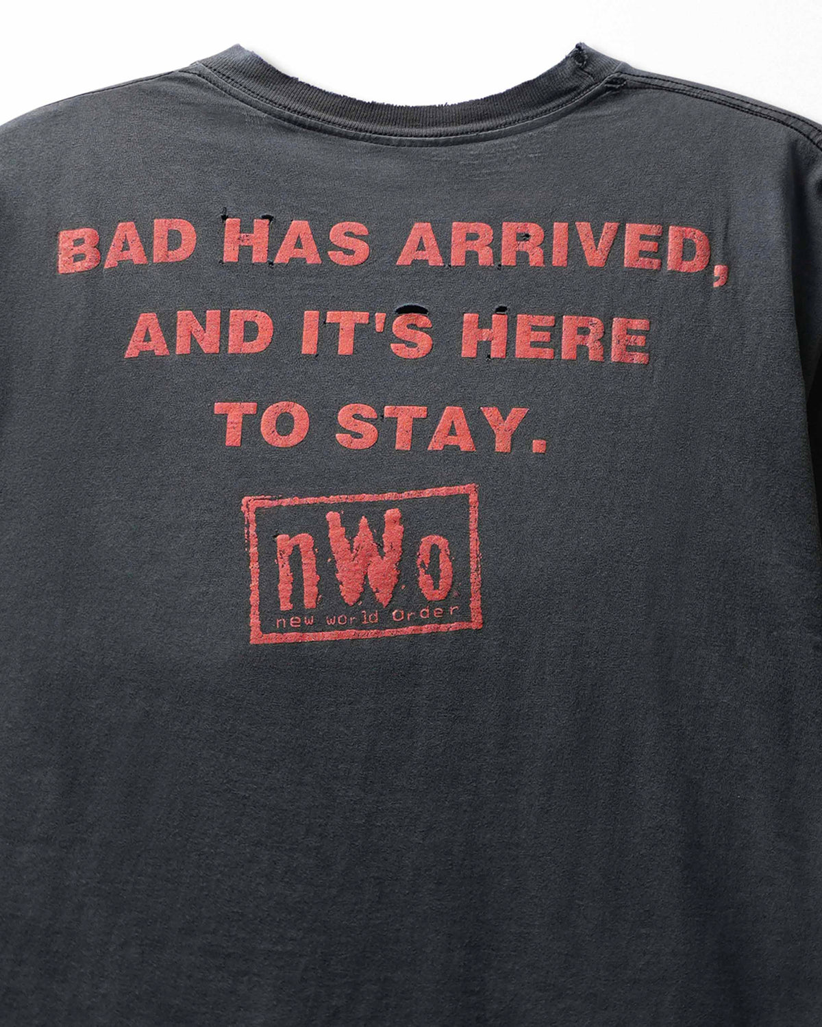 Vintage Hyland "NWO New World Order" Black Faded Distressed T-Shirt - product view 6