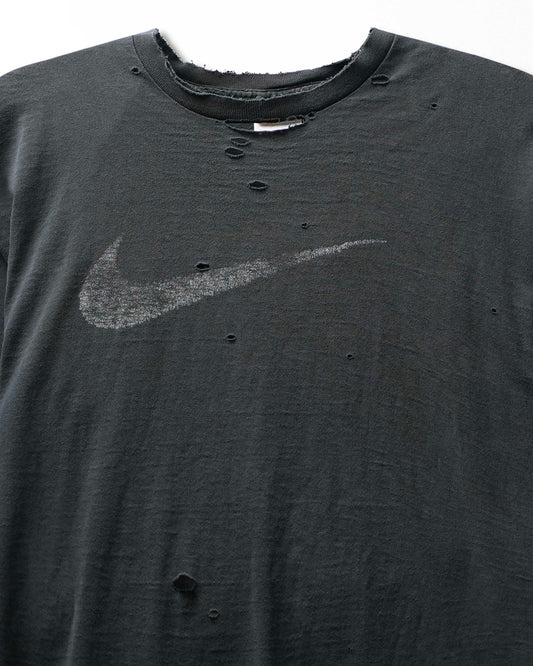 Vintage Nike Black Faded Distressed T-Shirt - product view 2