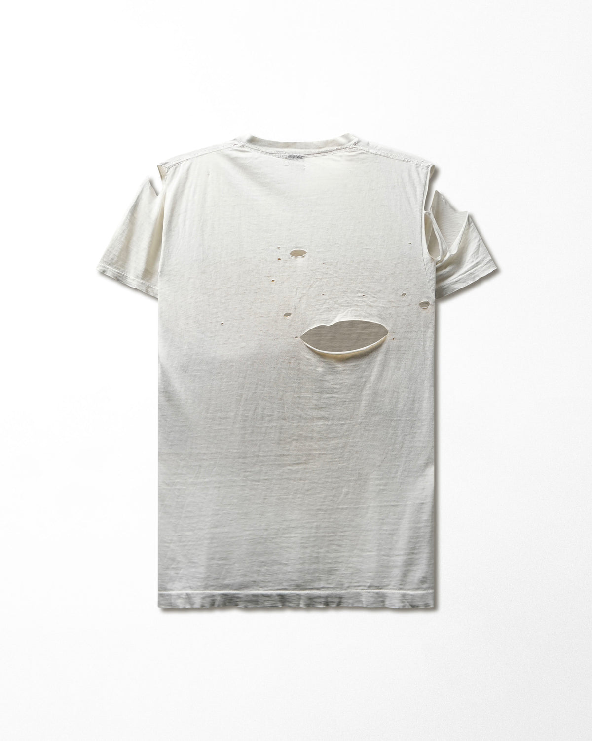 Vintage "Public Image Ltd" White Faded Distressed T-Shirt - product view 3