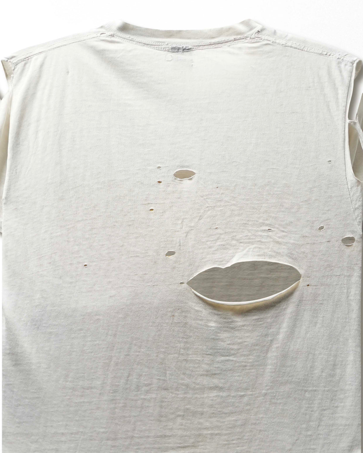 Vintage "Public Image Ltd" White Faded Distressed T-Shirt - product view 4