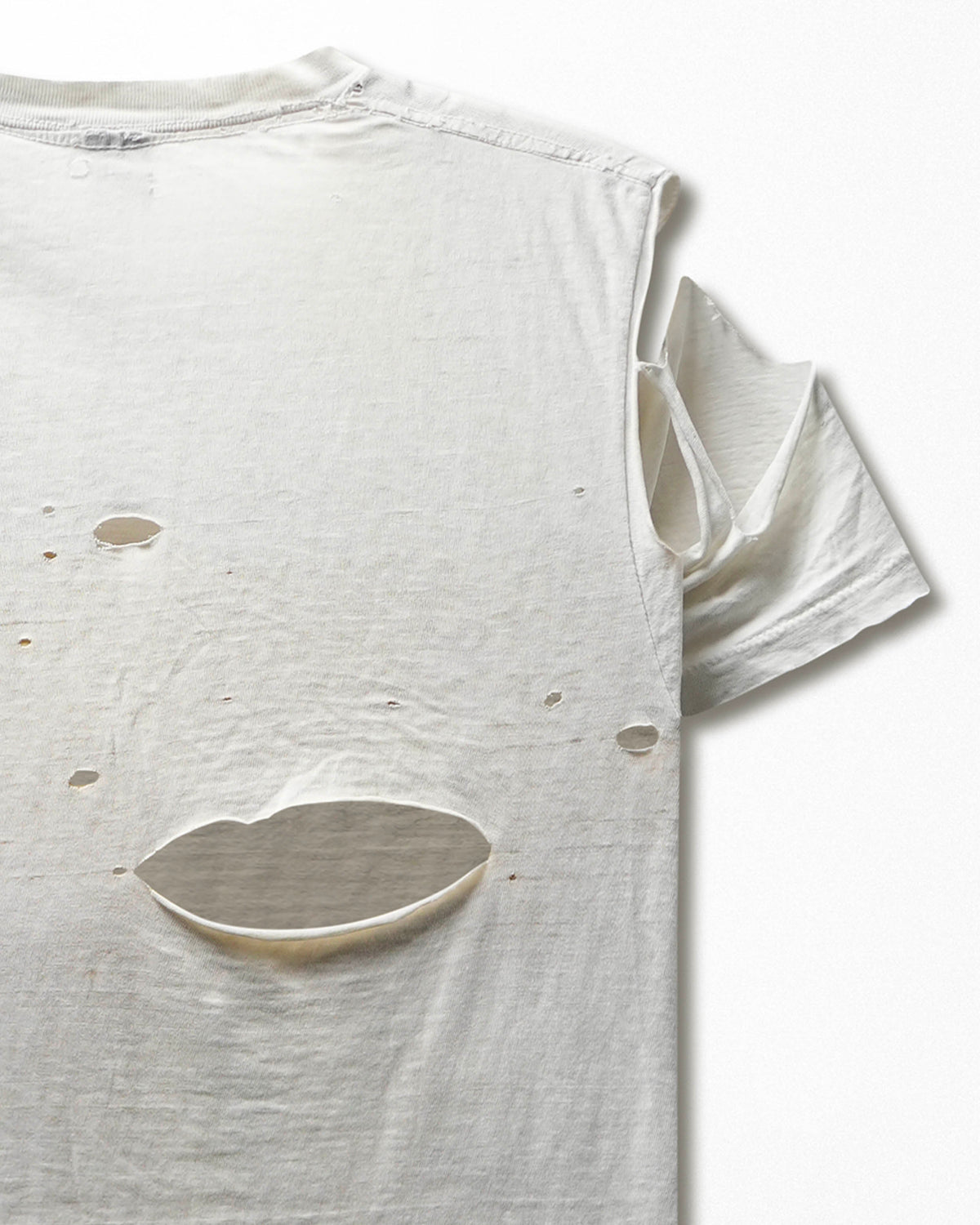 Vintage "Public Image Ltd" White Faded Distressed T-Shirt - product view 5