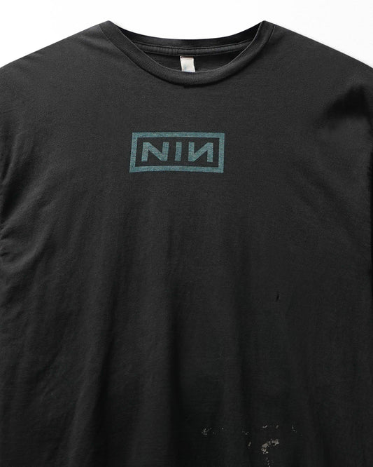 Vintage Tultex "Nine Inch Nails Wave Goodbye" Black Faded Distressed T-Shirt - product view 2