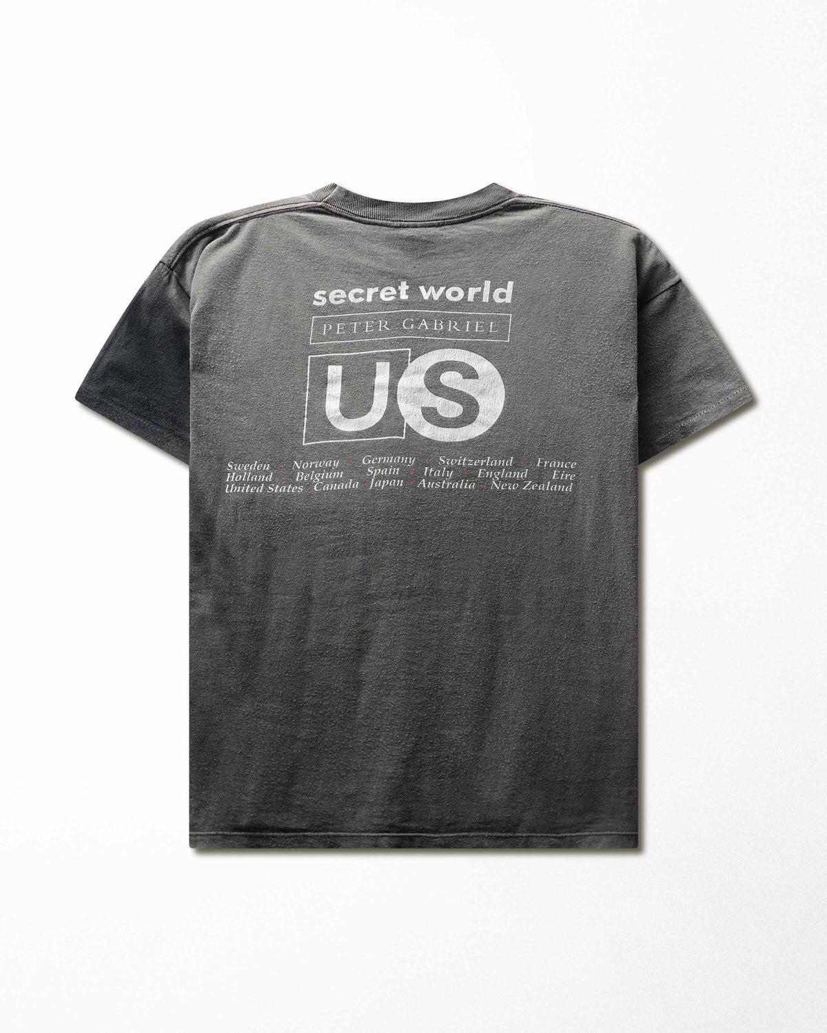 Vintage Gem “US” Black Faded T-Shirt - product view 3