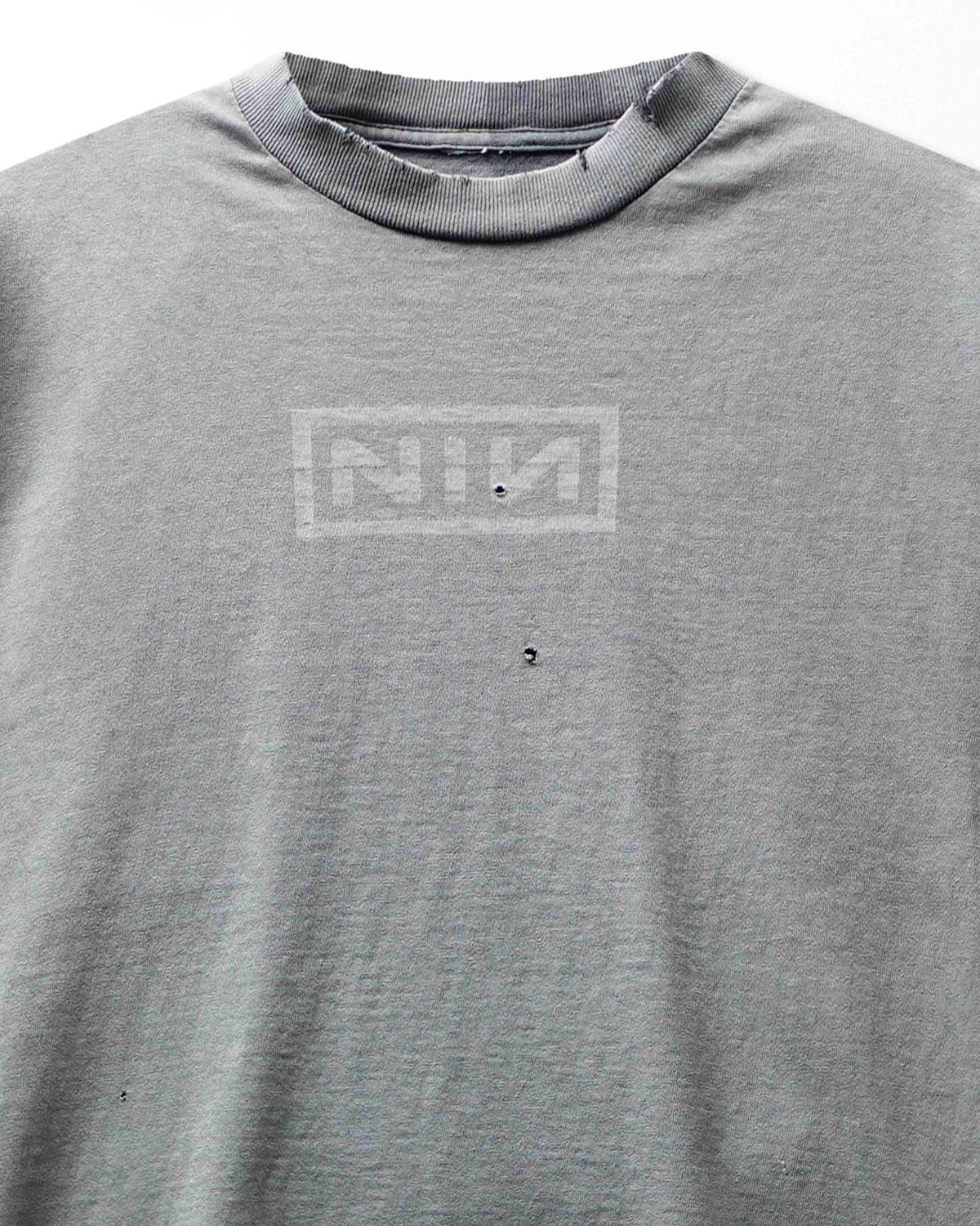 Vintage "Nine Inch Nails" Grey Faded Distressed T-Shirt - product view 2