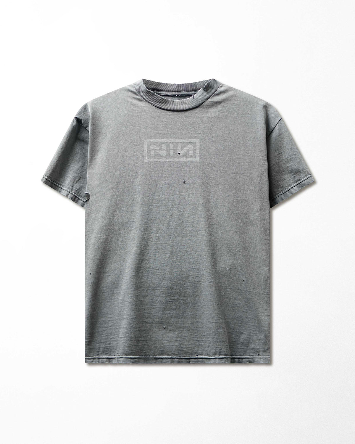 Vintage "Nine Inch Nails" Grey Faded Distressed T-Shirt - product view 1
