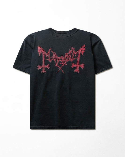 Vintage Anvil "Mayhem Pure Norwegian Black Metal" Black T-Shirt - product view 1