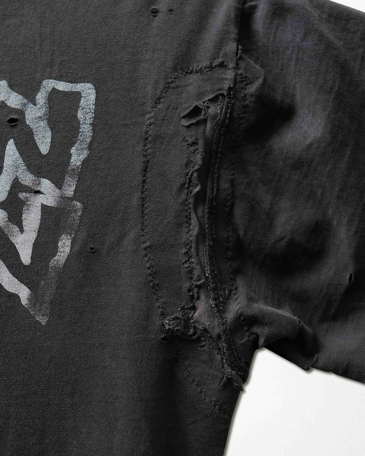 Vintage "Marilyn Manson" Black Faded Repaired Destroyed T-Shirt - product view 7