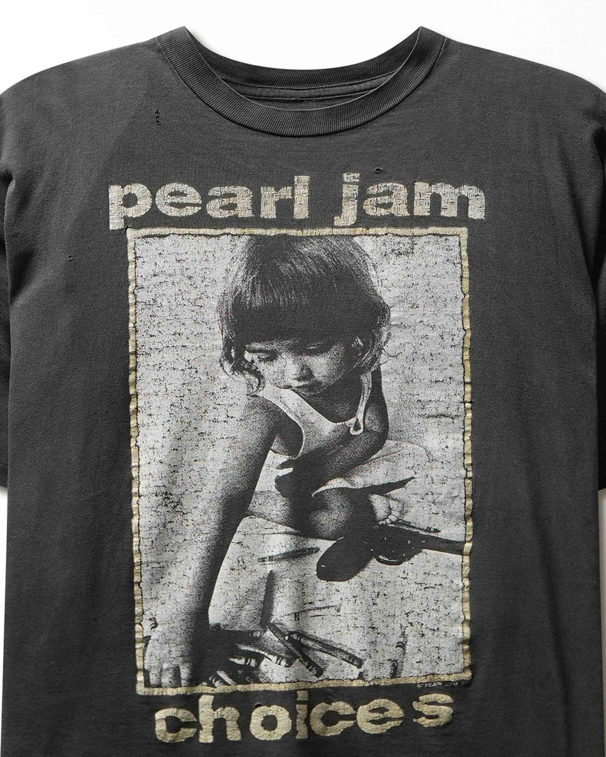 Vintage Pearl Jam Choices Black Faded T-Shirt - product view 2