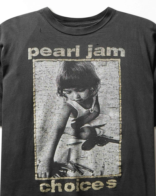 Vintage Pearl Jam Choices Black Faded T-Shirt - product view 2