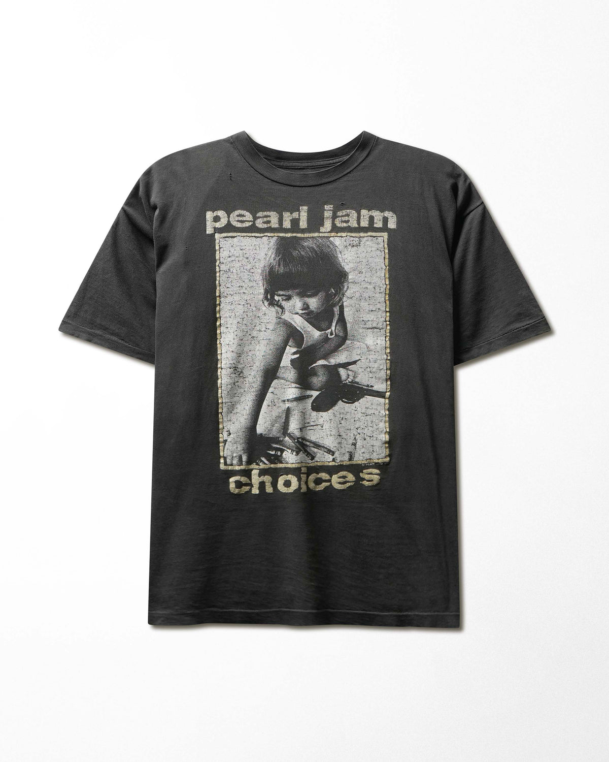 Vintage Pearl Jam Choices Black Faded T-Shirt - product view 1