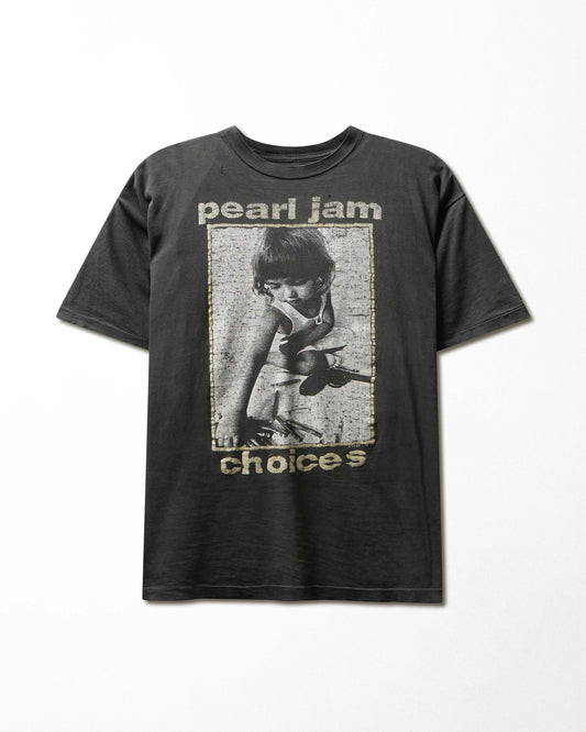 Vintage Pearl Jam Choices Black Faded T-Shirt - product view 1