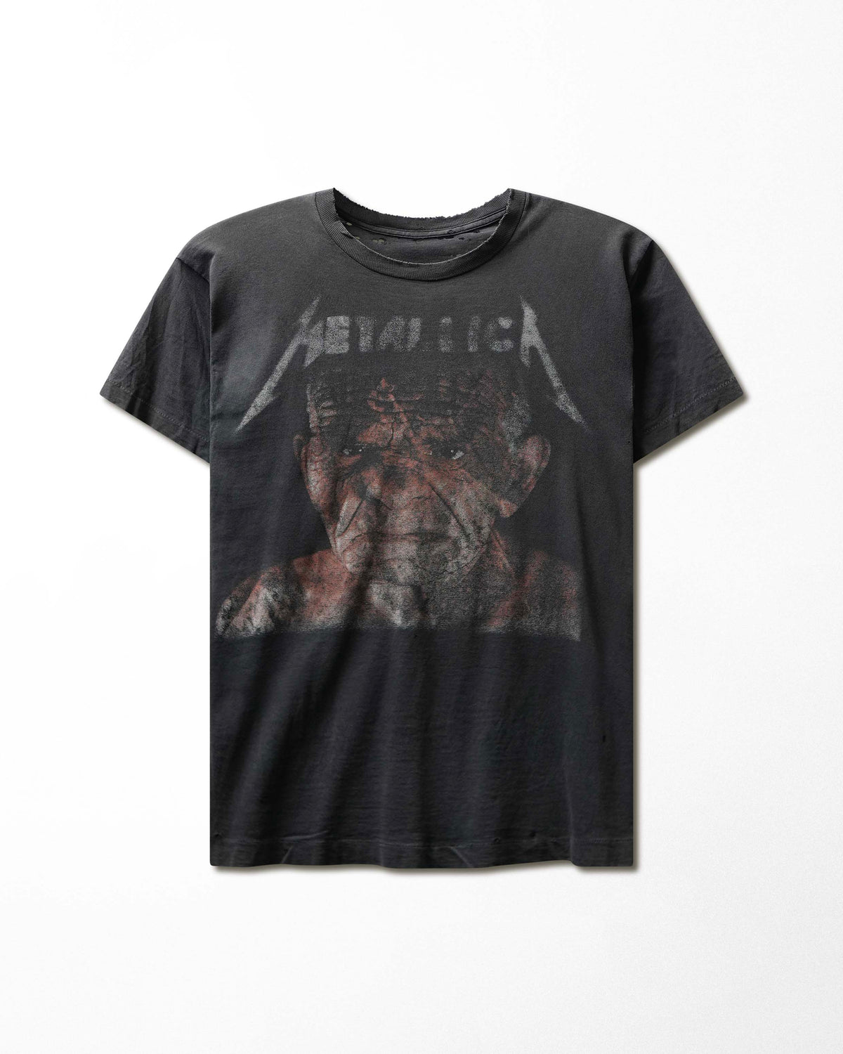 Vintage "Metallica Sandman" Black Faded Distressed T-Shirt - product view 1
