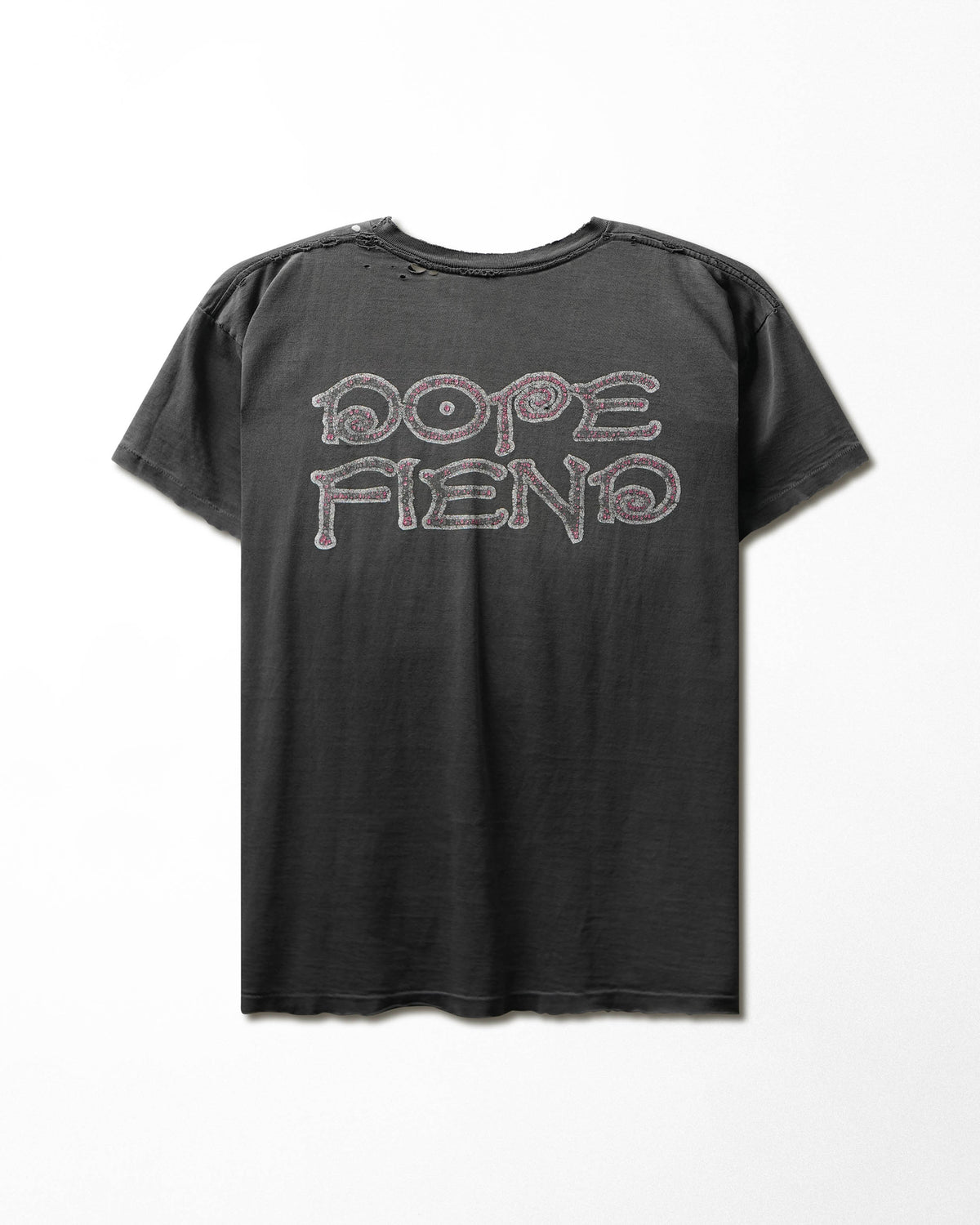 Vintage Winterland "Marilyn Manson Dope Fiend" Black Faded Thrashed T-Shirt - product view 3