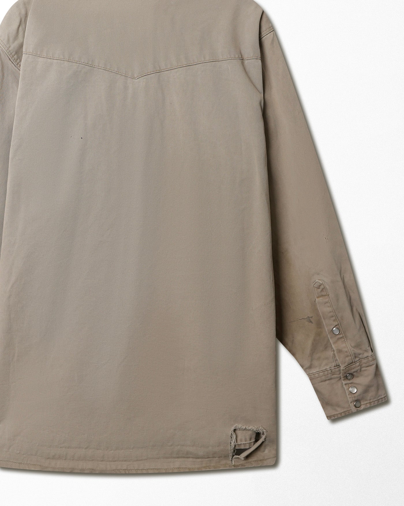 LAPCO BEIGE STAINED DISTRESSED SHIRT