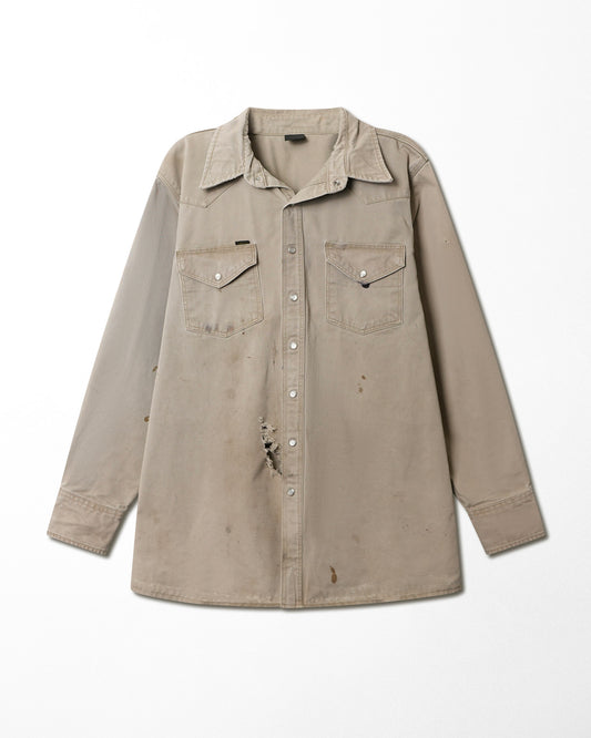LAPCO BEIGE STAINED DISTRESSED SHIRT