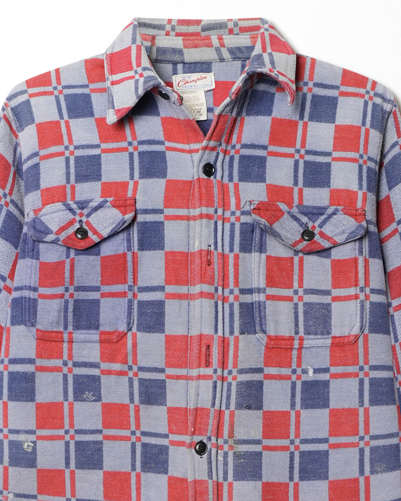 CHAMPION CHECKERED GREY FLANNEL SHIRT