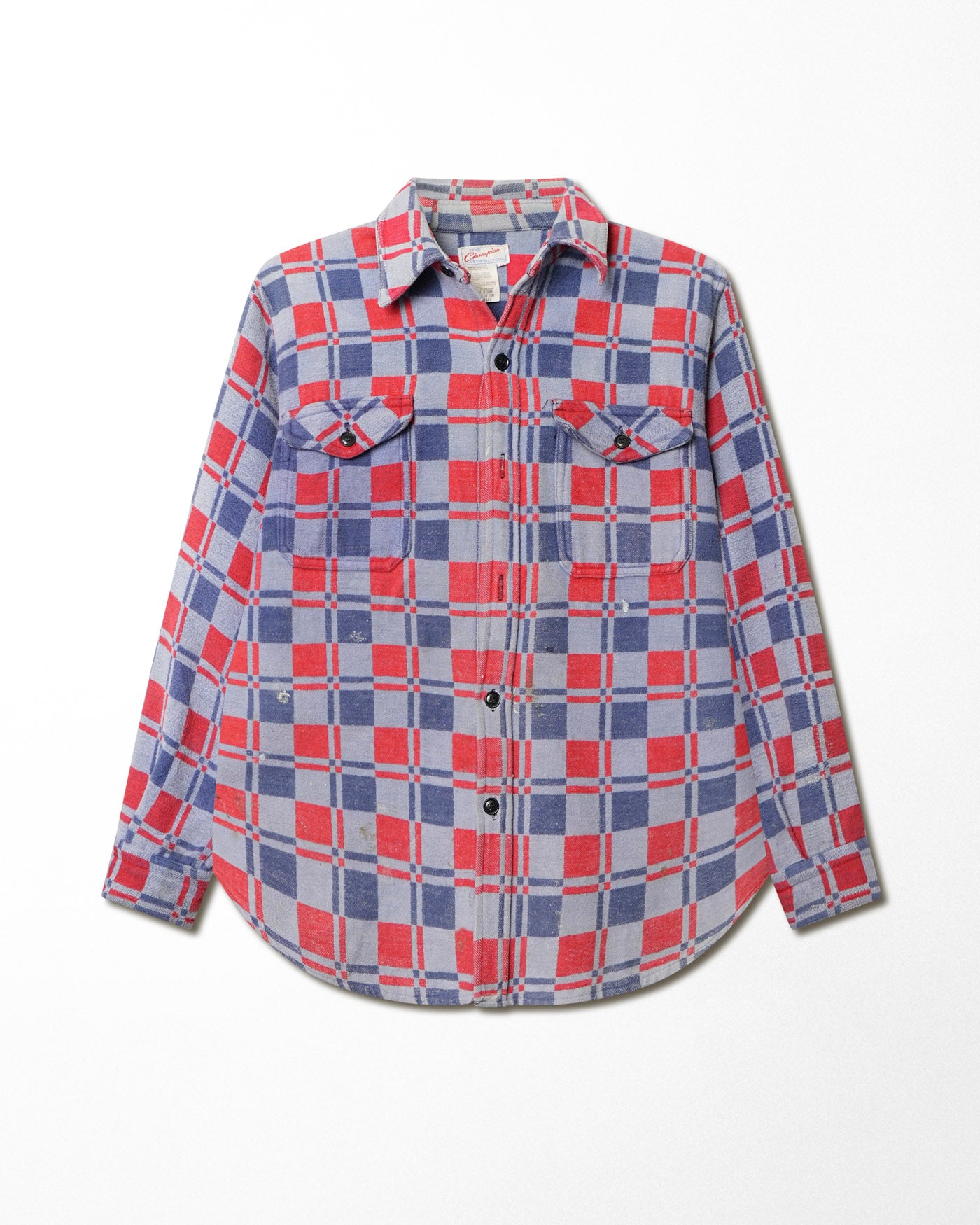 CHAMPION CHECKERED GREY FLANNEL SHIRT