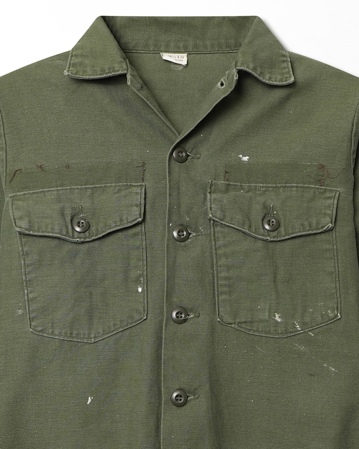 U.S. ARMY OG-107 GREEN STAINED SHIRT