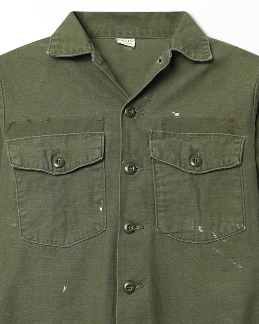 U.S. ARMY OG-107 GREEN STAINED SHIRT