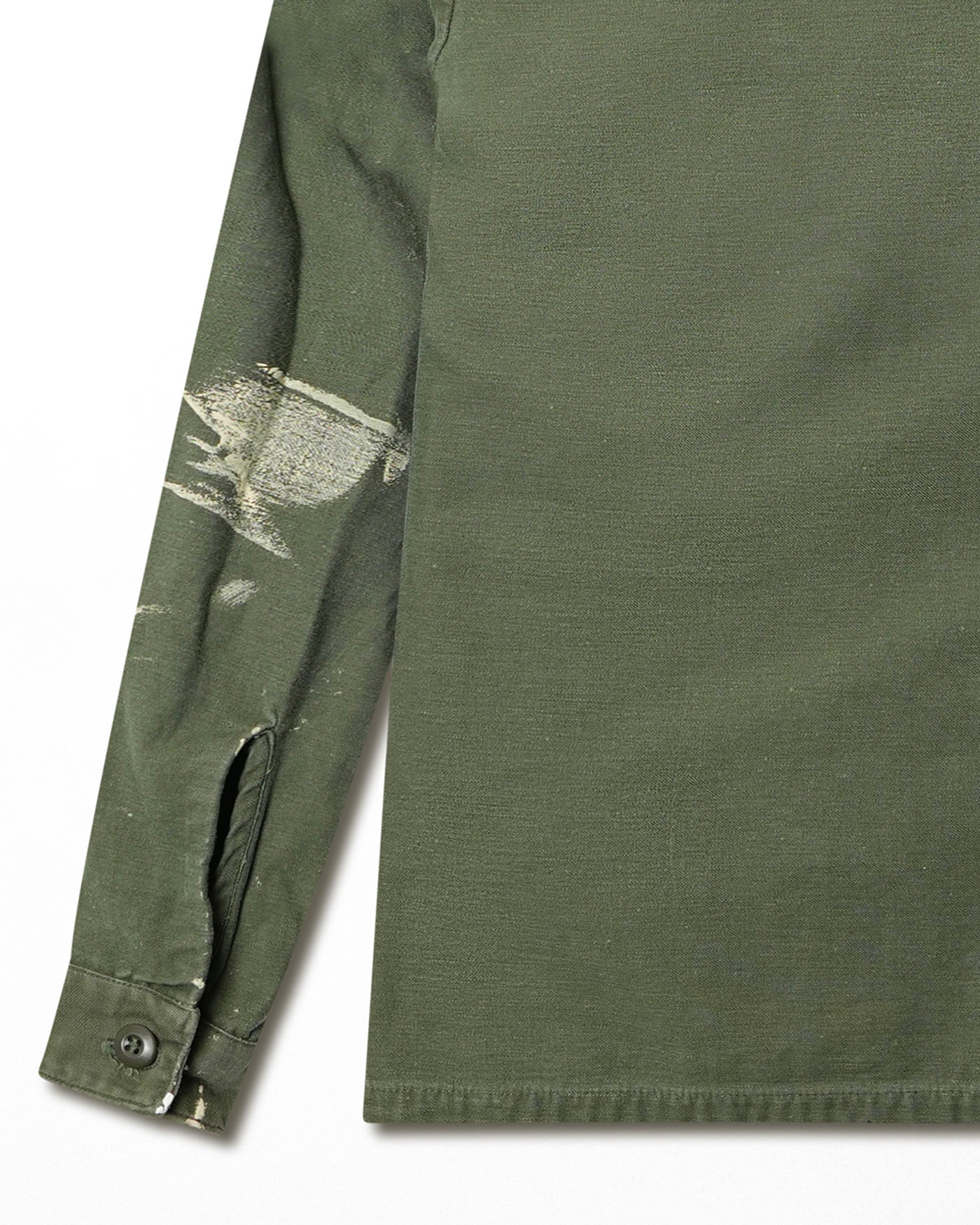U.S. ARMY OG-107 GREEN STAINED SHIRT