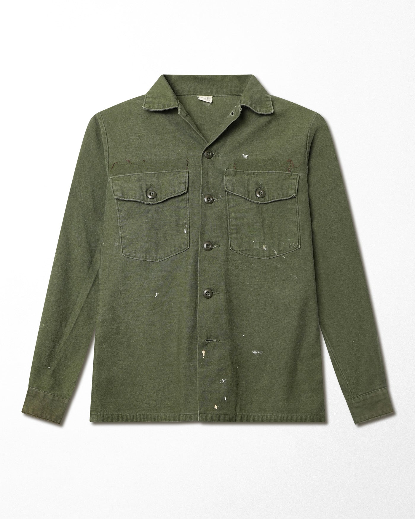 U.S. ARMY OG-107 GREEN STAINED SHIRT