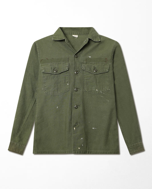 U.S. ARMY OG-107 GREEN STAINED SHIRT