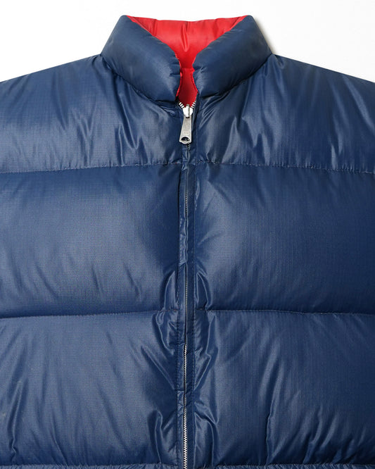 MONTGOMERY WARD BLUE RED REVERSIBLE DOWN VEST