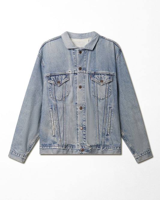 LEVI'S TYPE III MID-WASH DENIM JACKET WITH REPLACED COLLAR