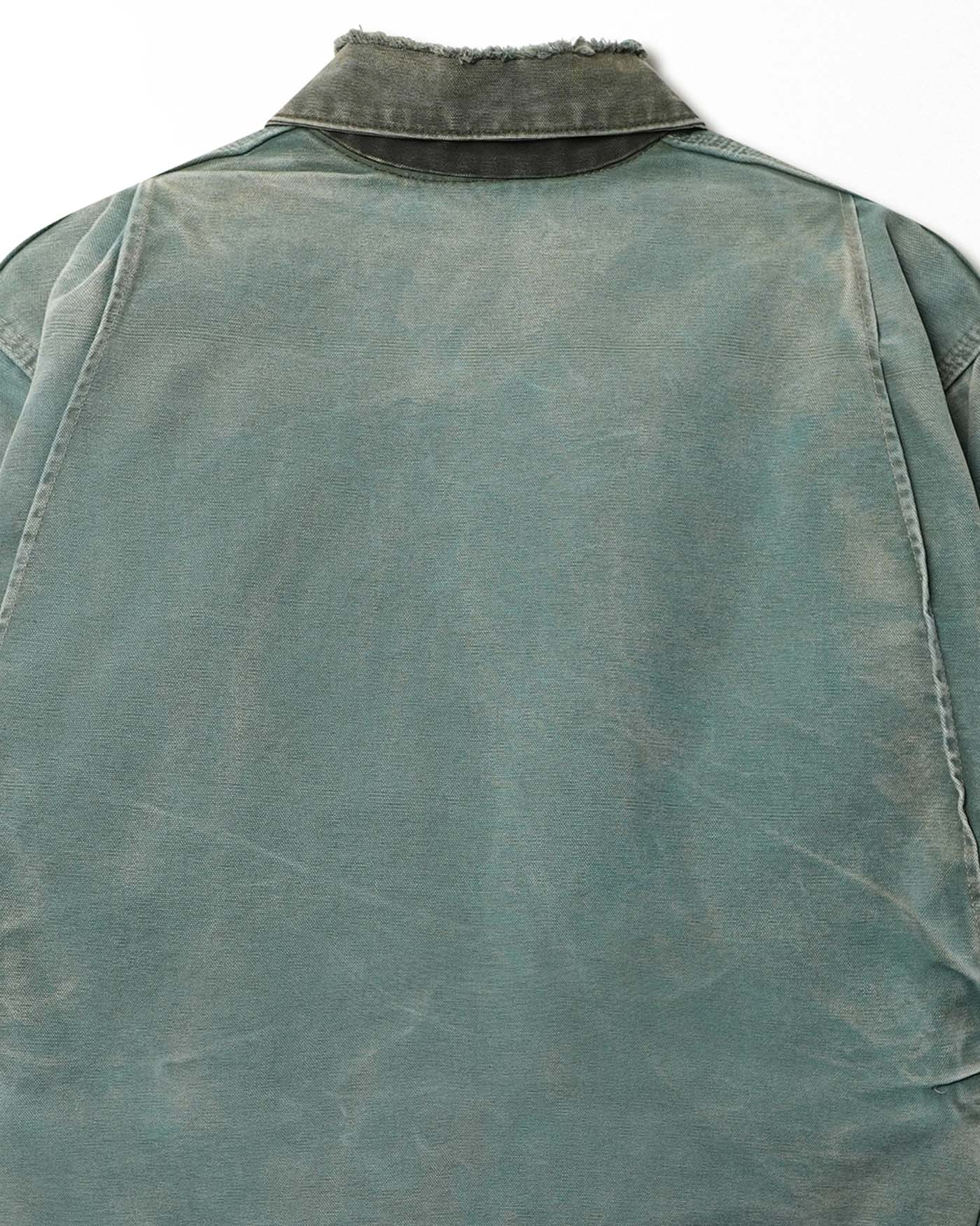 CARHARTT TEAL FADED AND DISTRESSED JACKET