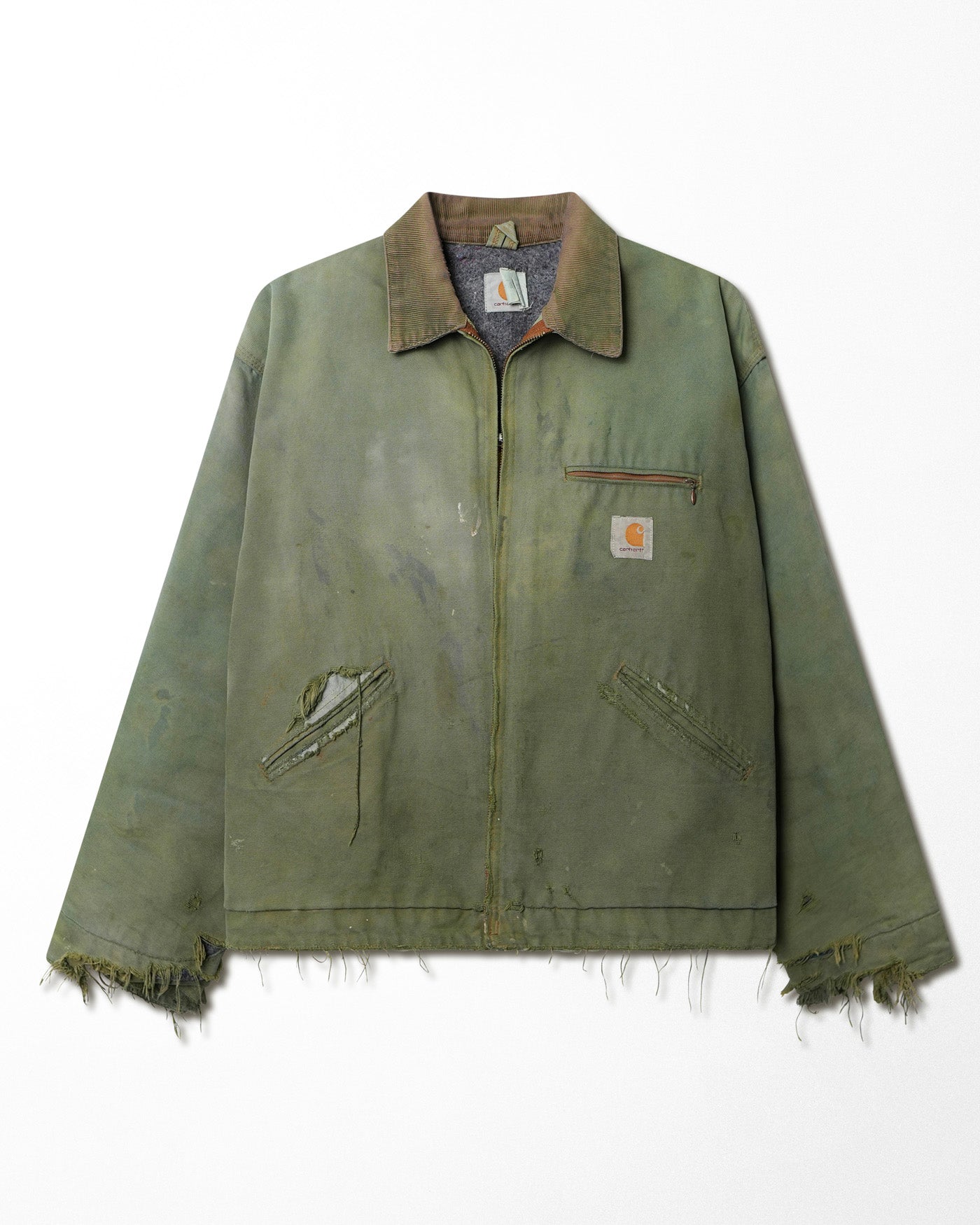 CARHARTT DETROIT GREEN FADED JACKET