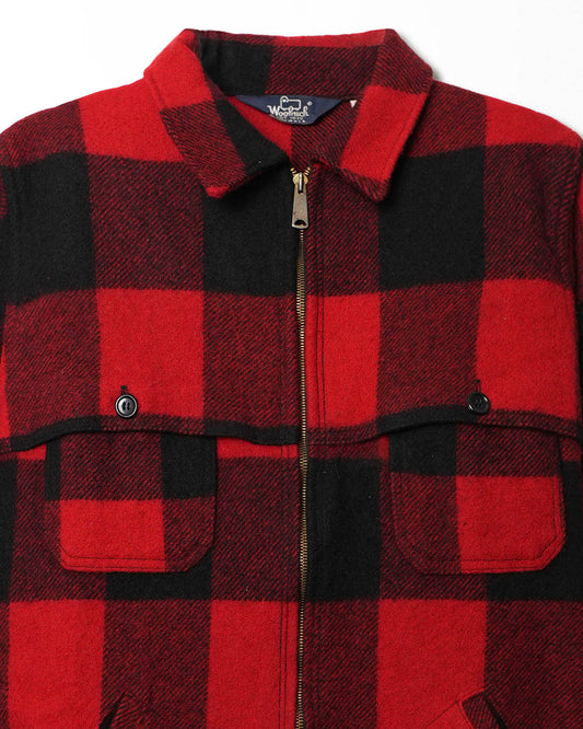 WOOLRICH CHECKERED FLANNEL RED JACKET
