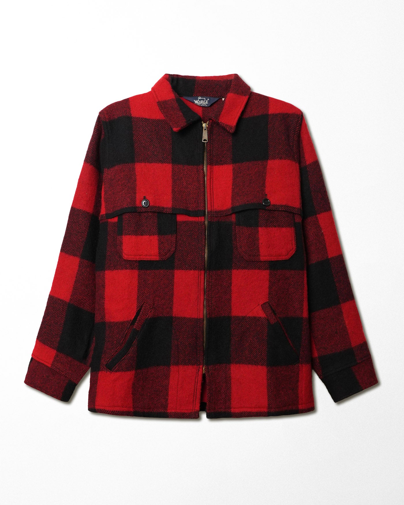 WOOLRICH CHECKERED FLANNEL RED JACKET