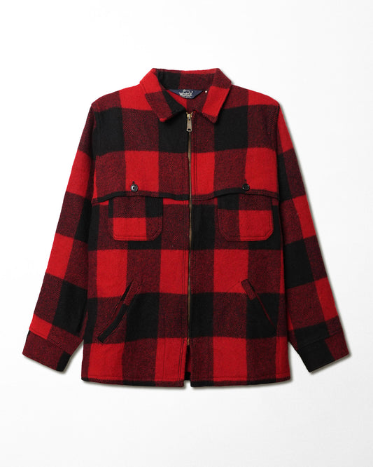 WOOLRICH CHECKERED FLANNEL RED JACKET